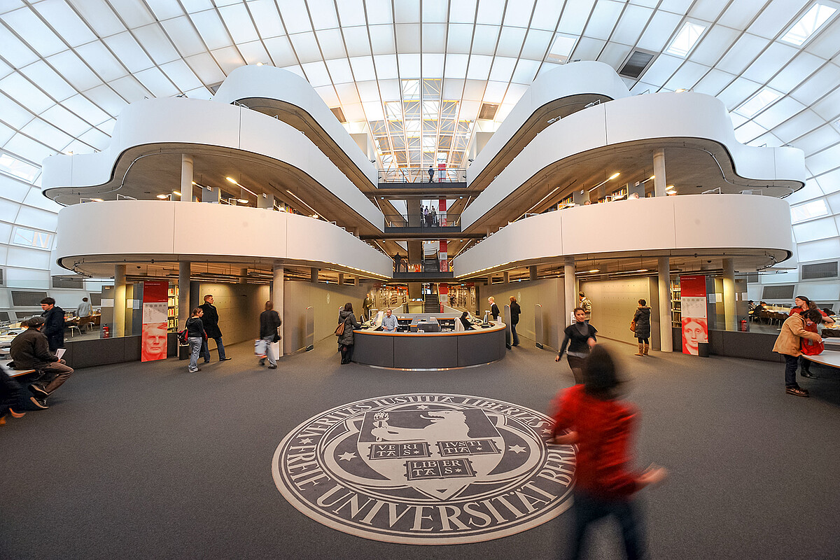 The Philological Library of Freie Universität Berlin, designed by Lord Norman Foster, contains a collection of 750,000 books. The inside of the “Berlin Brain” - Berlin University’s new library.
