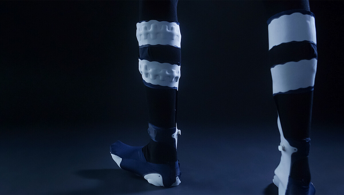 Augmenting your muscles with wearable robotic material. “Active garments that function as external muscles.”